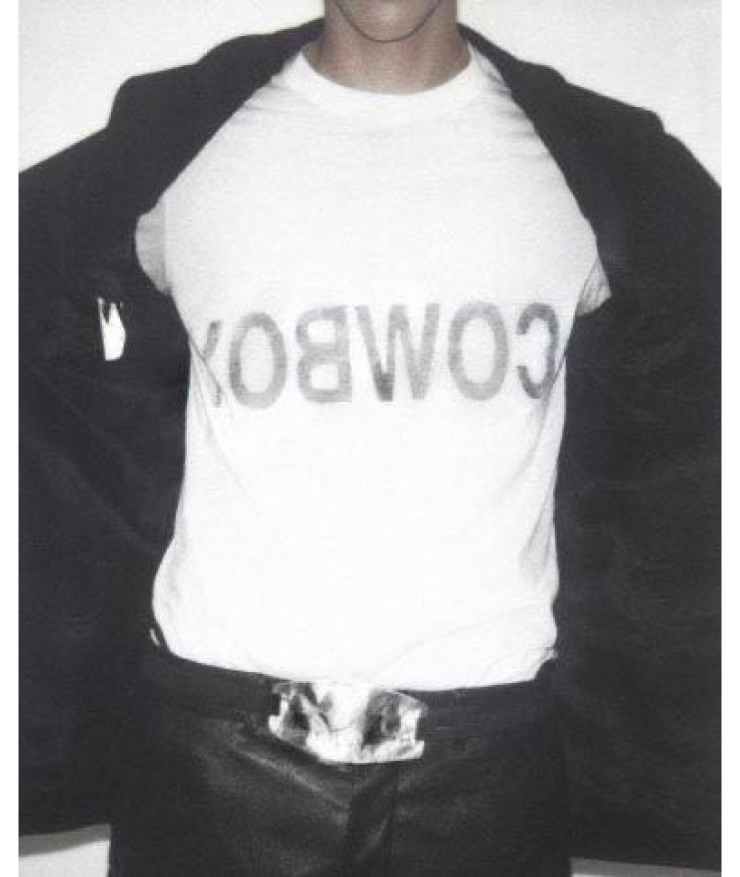 HELMUT LANG Белая хлопковая футболка, фото 5
