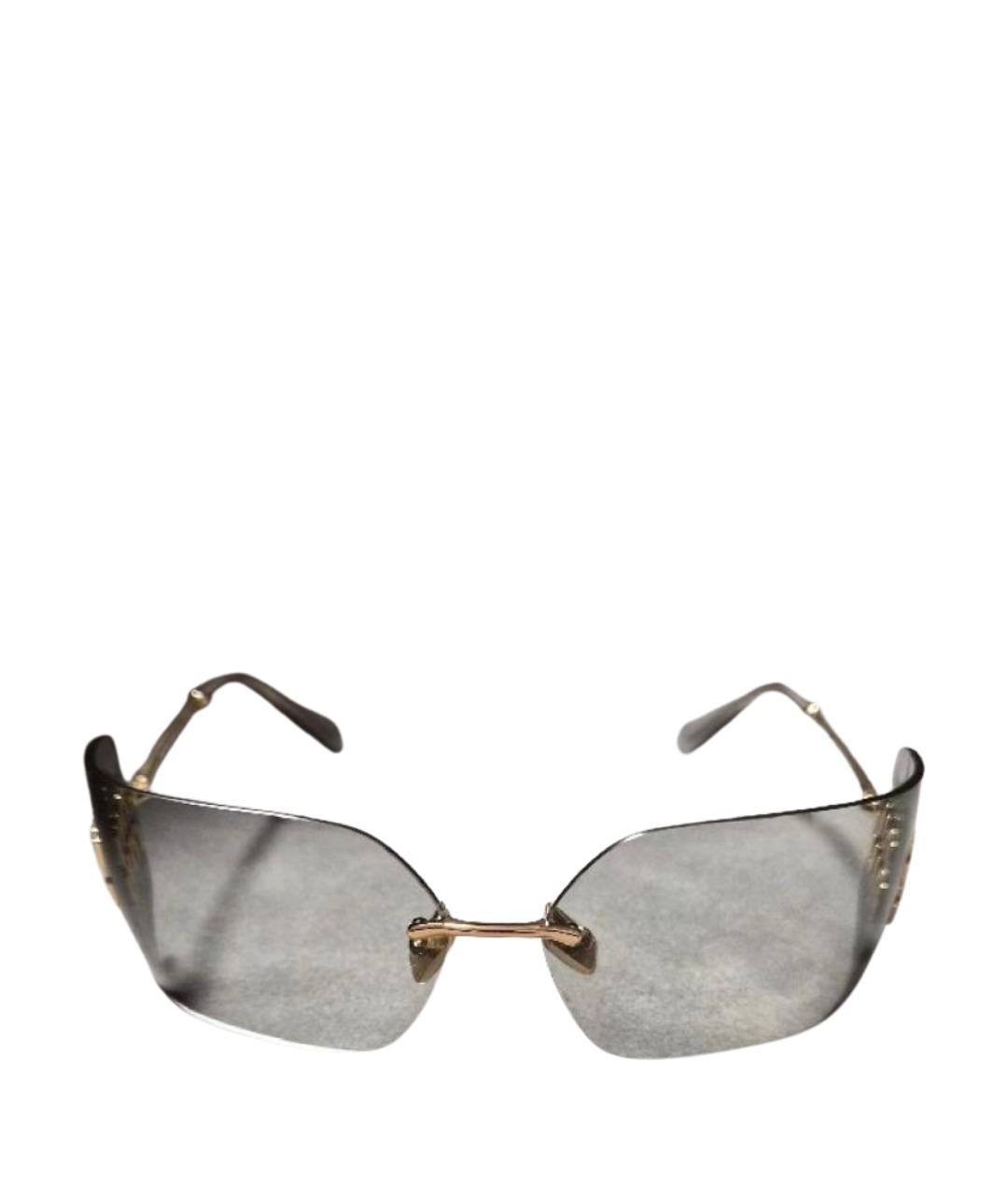 MIU MIU Серые пластиковые солнцезащитные очки, фото 1