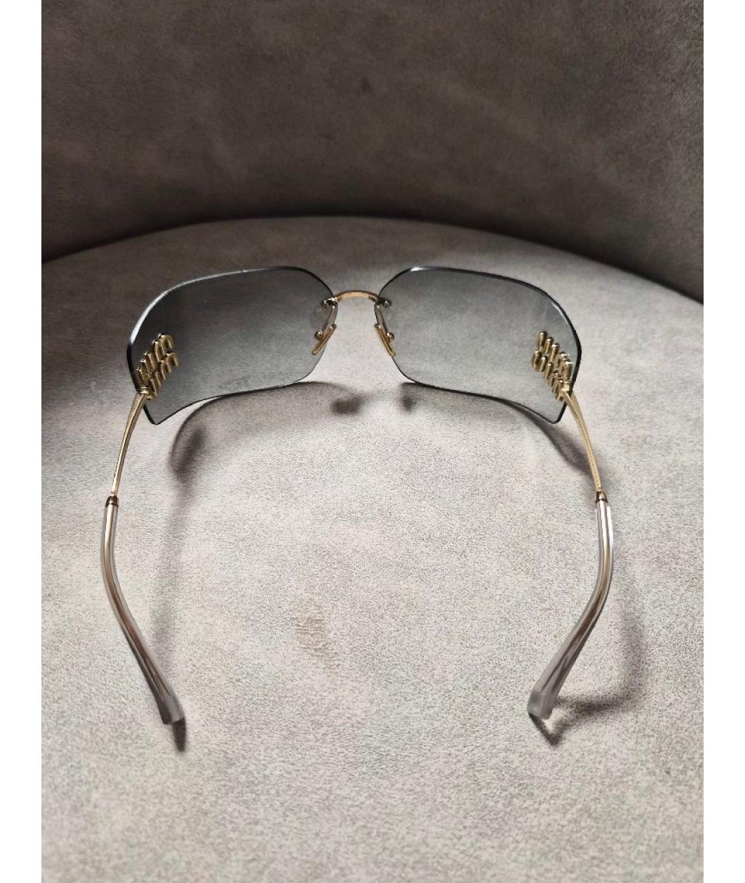 MIU MIU Серые пластиковые солнцезащитные очки, фото 3