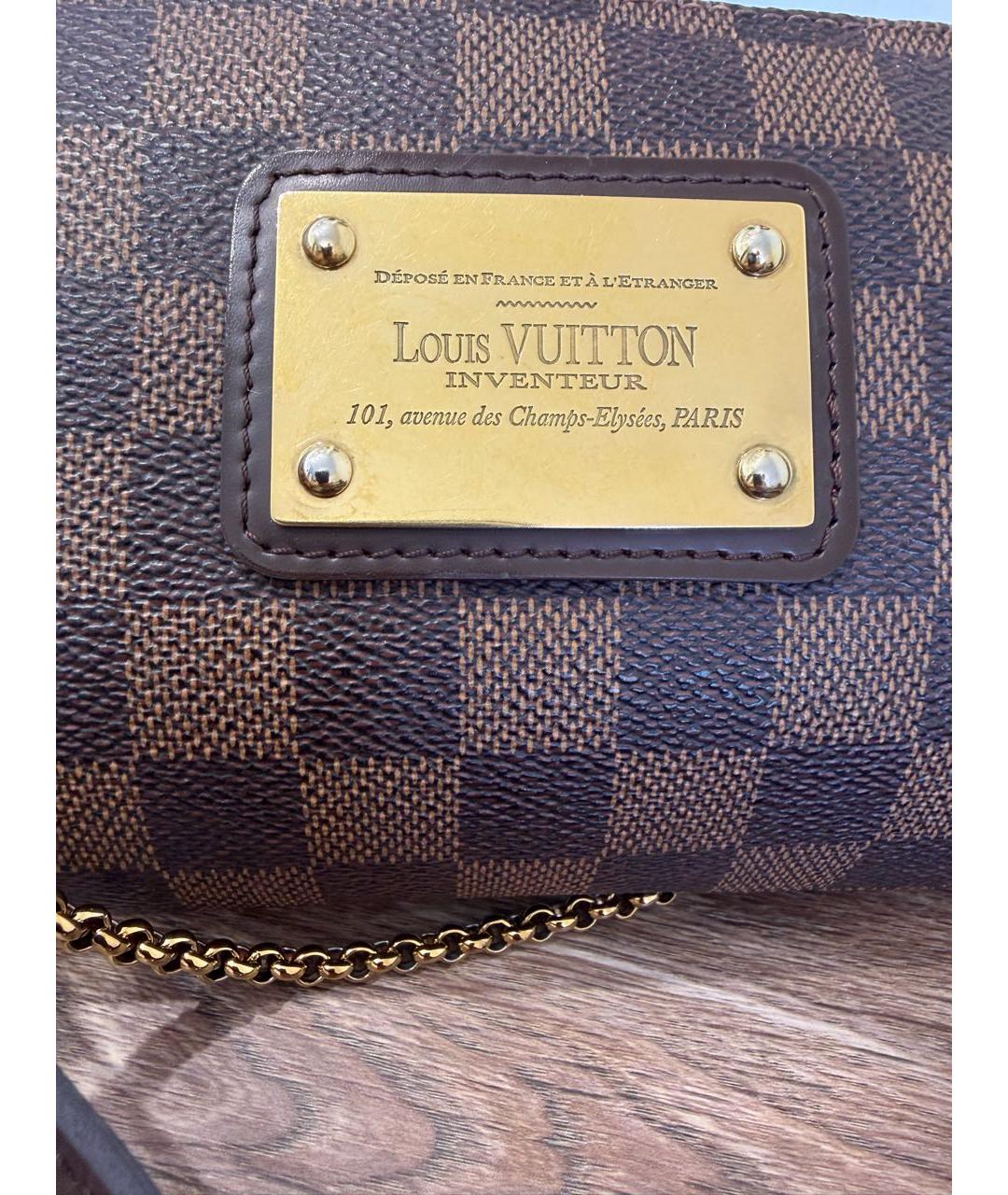 LOUIS VUITTON Коричневая сумка через плечо, фото 8
