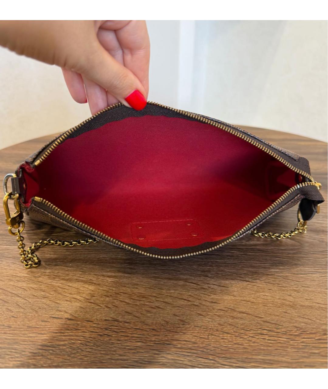 LOUIS VUITTON Коричневая сумка через плечо, фото 6