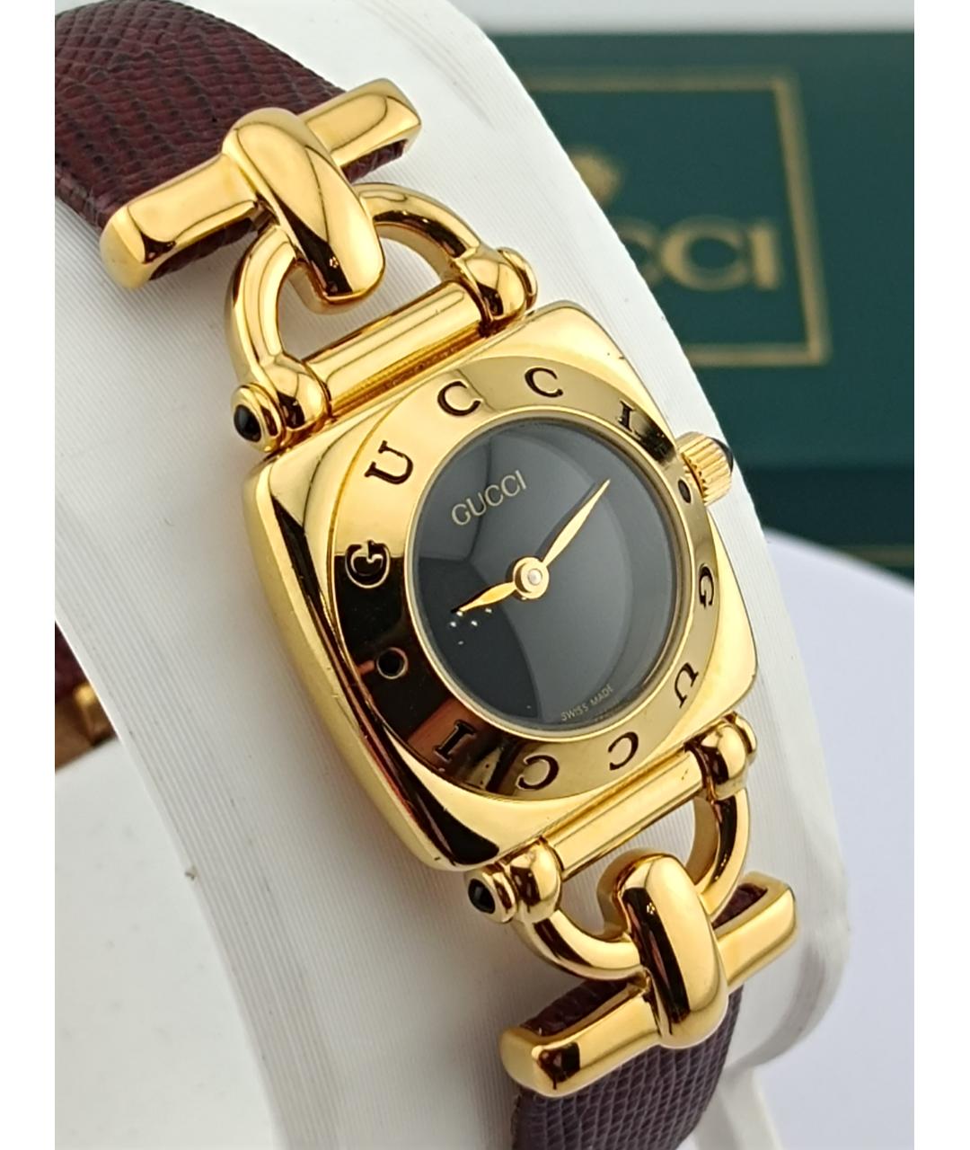 GUCCI Золотые позолоченные часы, фото 3