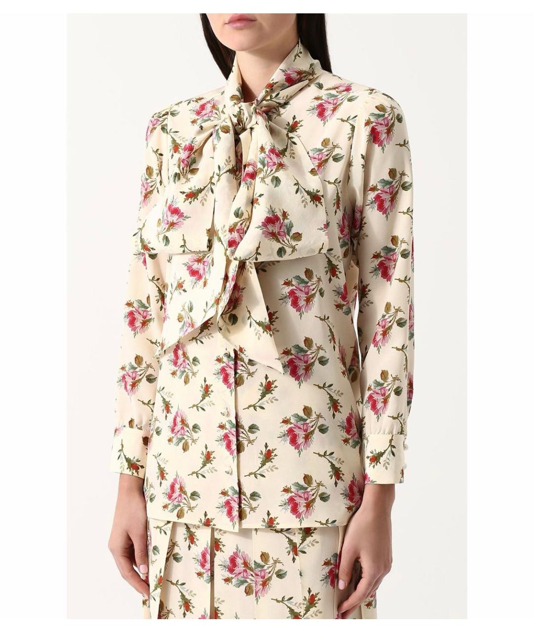 GUCCI Мульти шелковая блузы, фото 2