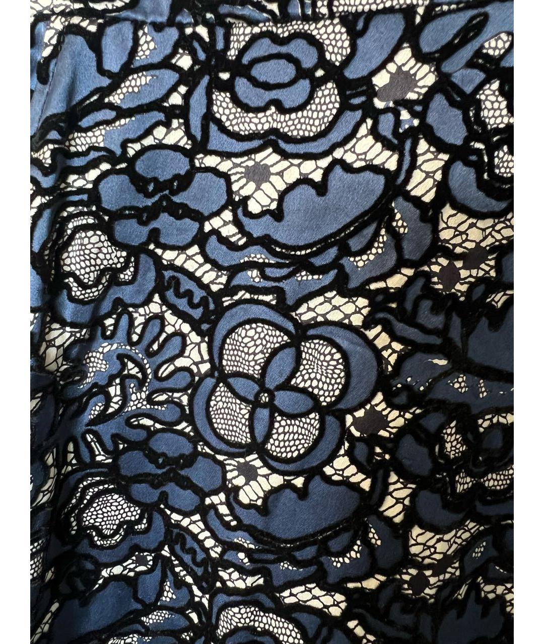 LOUIS VUITTON Темно-синее полиэстеровое повседневное платье, фото 3