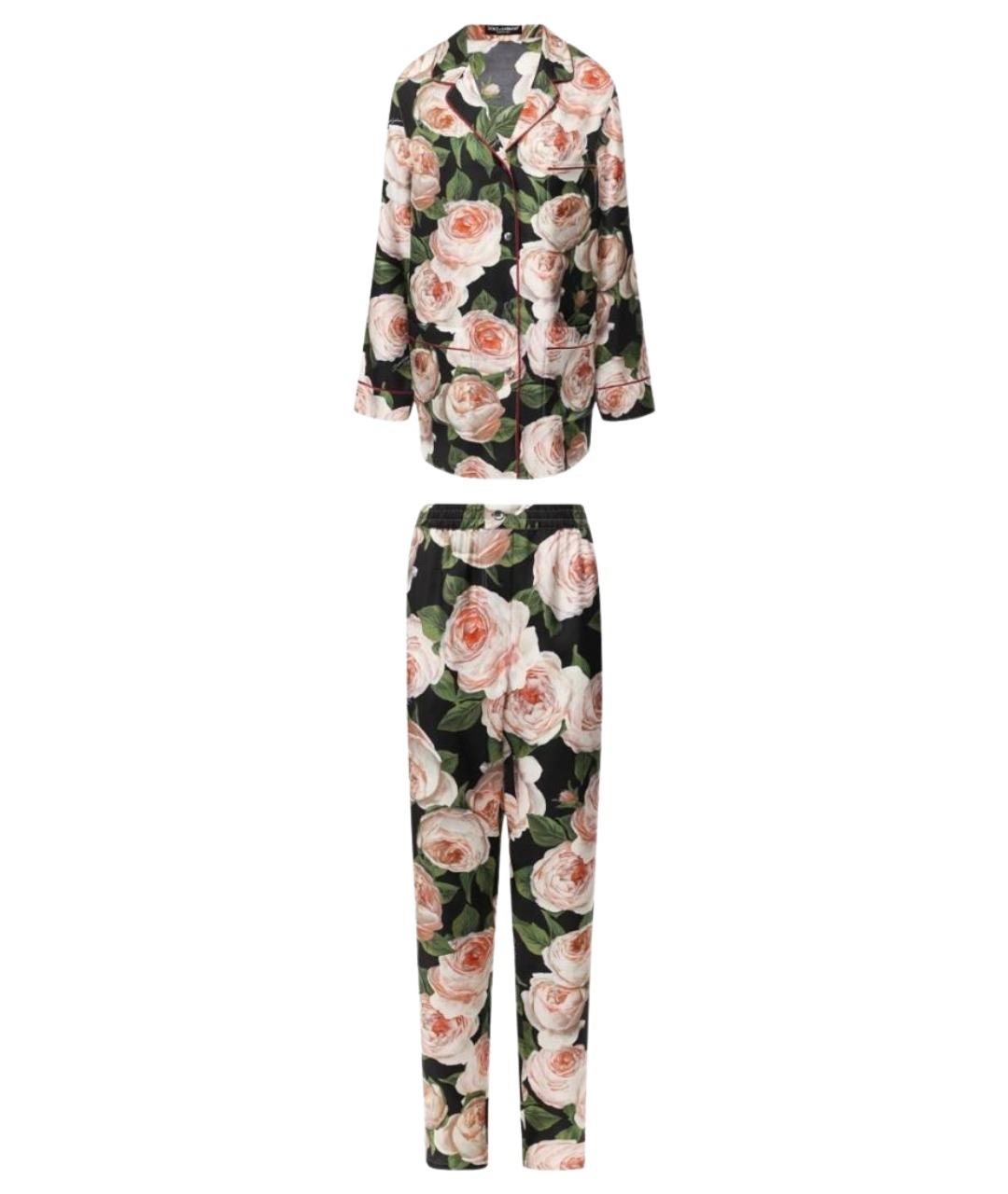 DOLCE&GABBANA Мульти шелковый костюм с брюками, фото 1