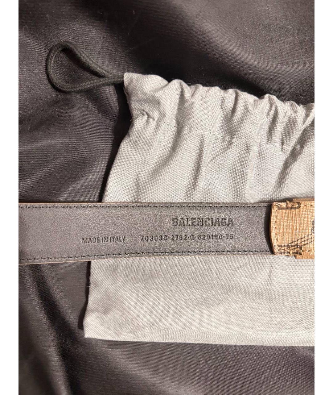 BALENCIAGA Кожаный ремень, фото 3