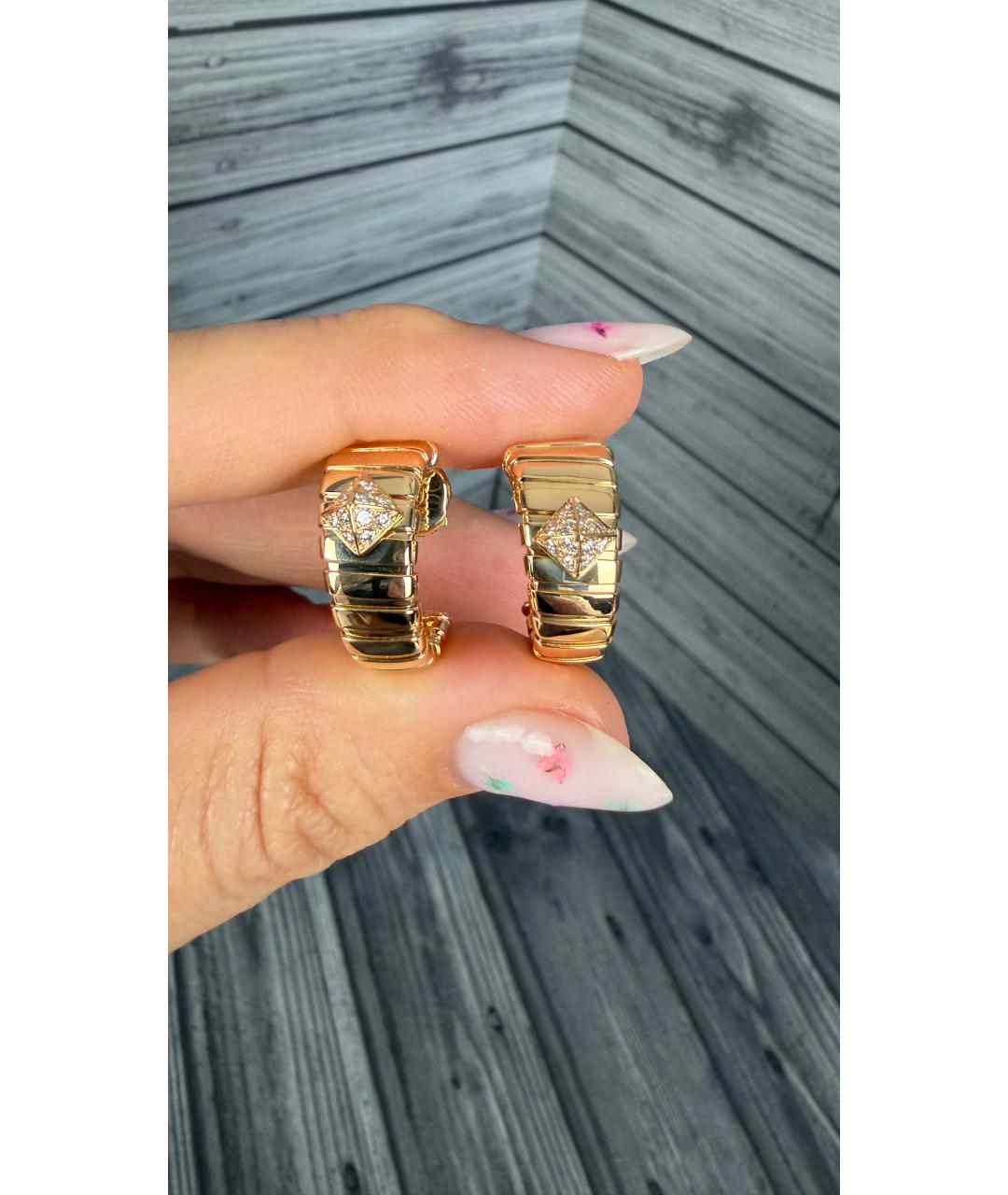 BVLGARI Золотые серьги из желтого золота, фото 2