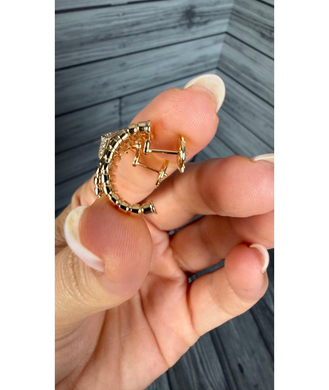 BVLGARI Золотые серьги из желтого золота, фото 5