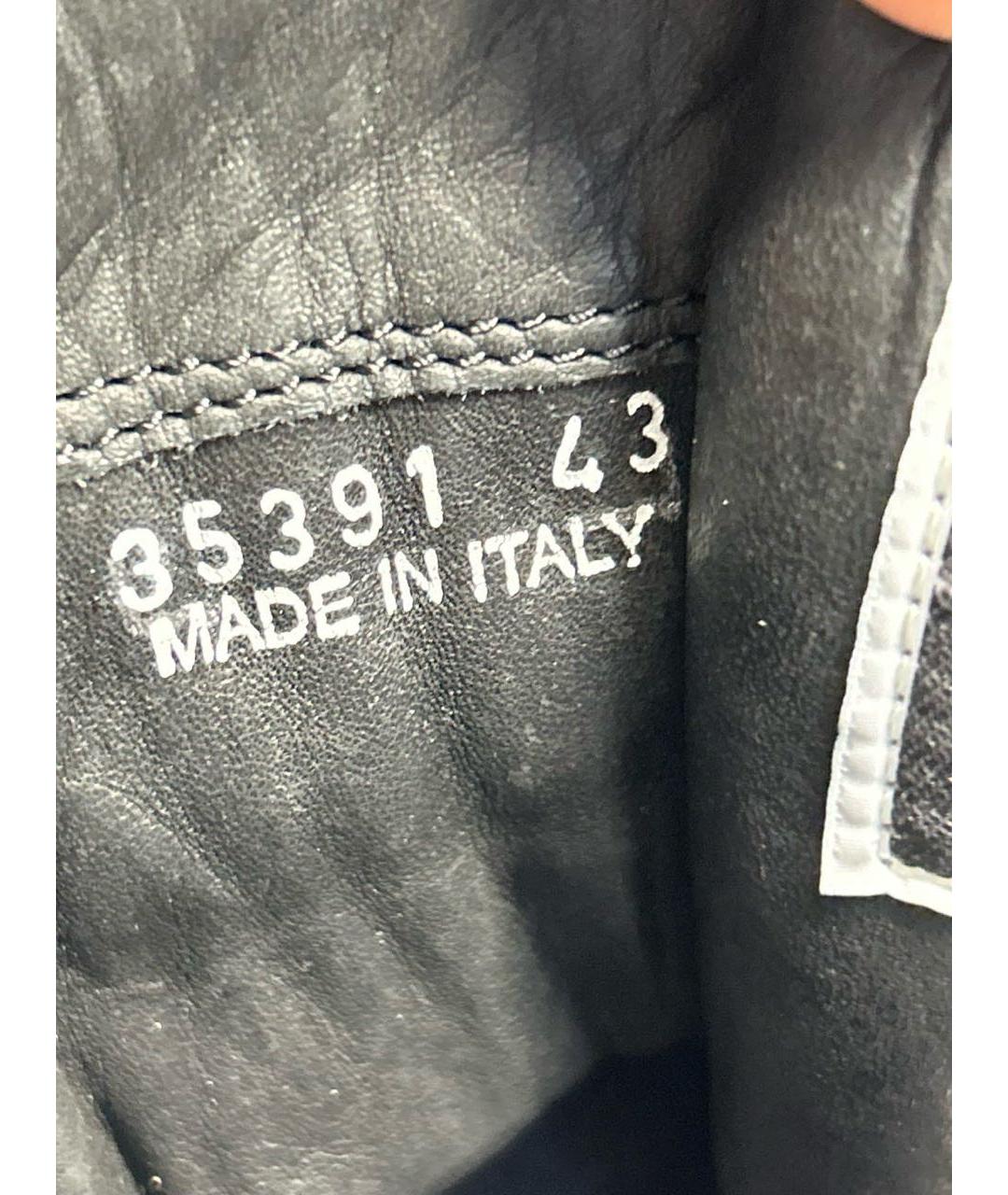 RICK OWENS Черные кожаные высокие ботинки, фото 4