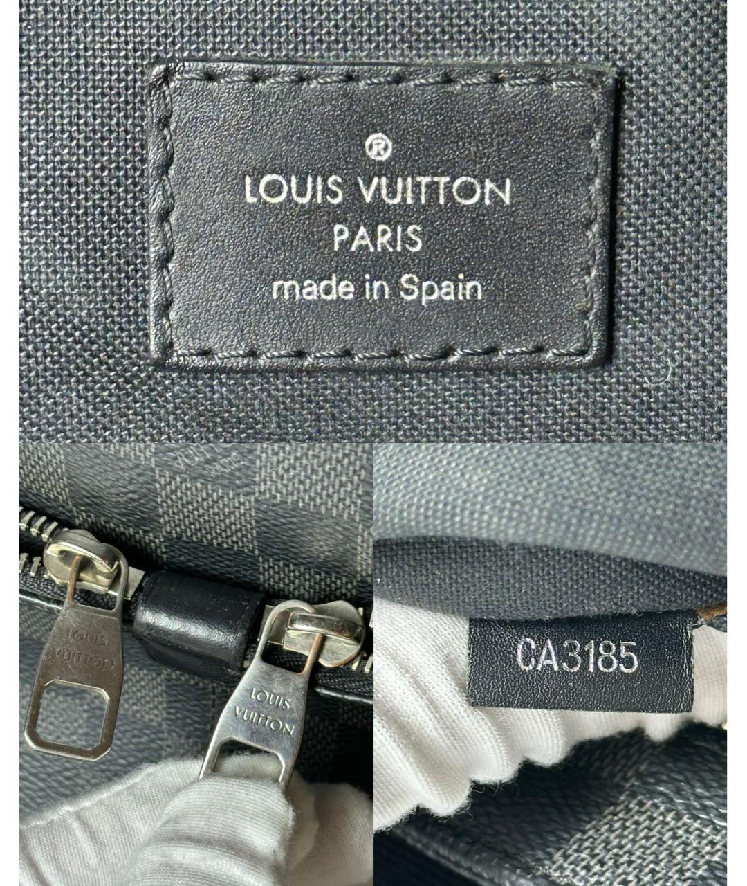LOUIS VUITTON Черная сумка тоут, фото 8