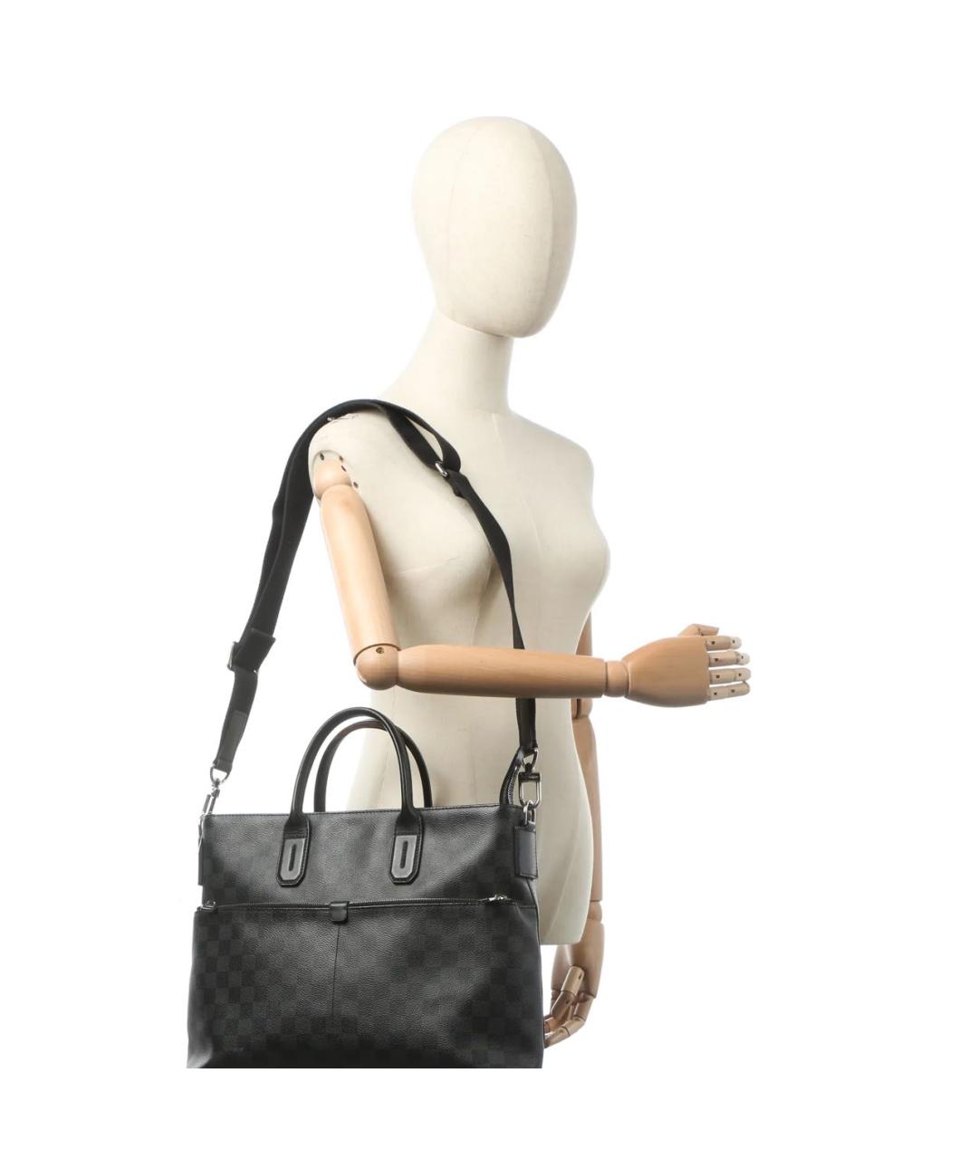 LOUIS VUITTON Черная сумка тоут, фото 3