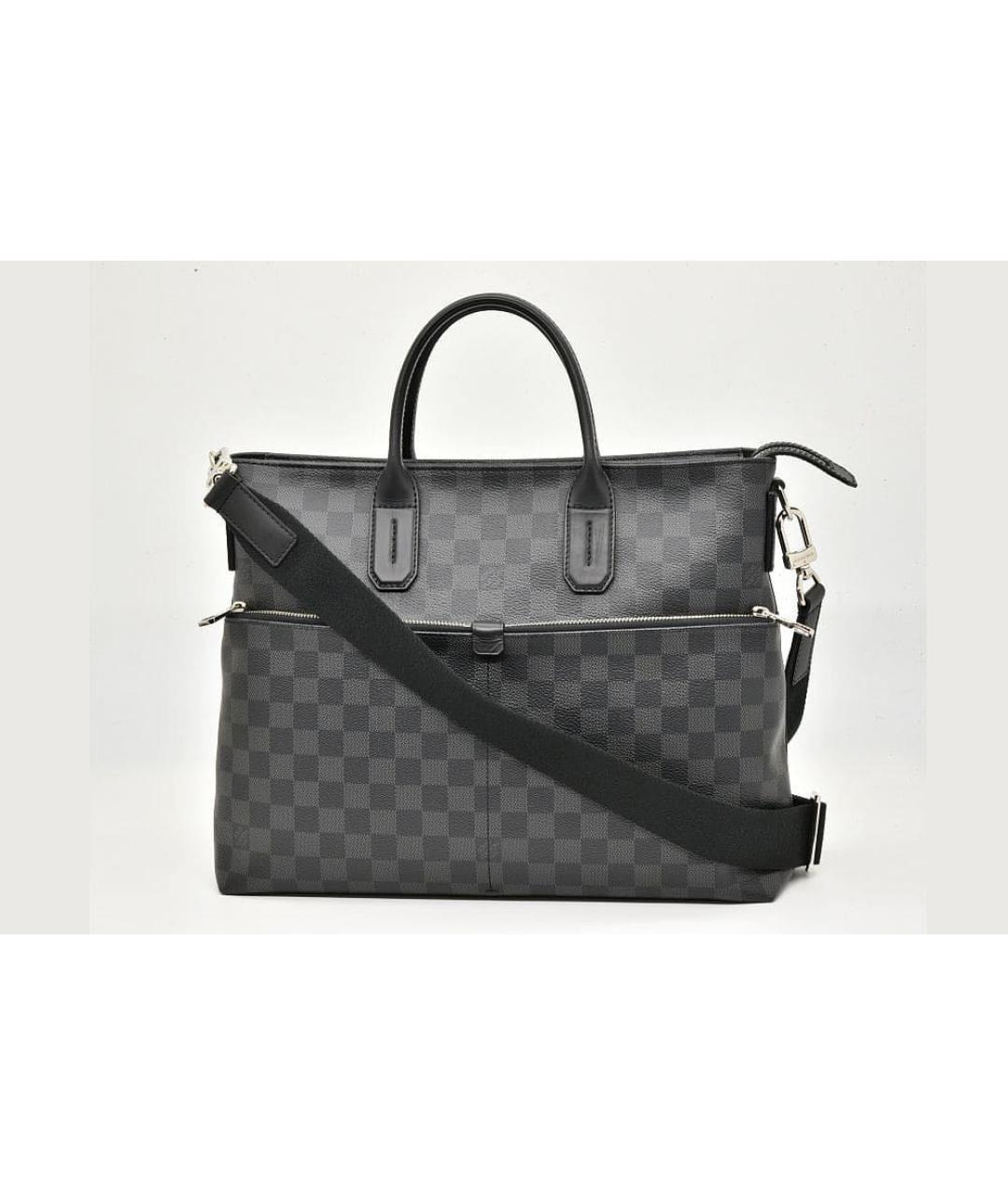 LOUIS VUITTON Черная сумка тоут, фото 9