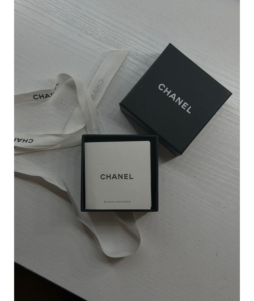 CHANEL Золотые металлические серьги, фото 6
