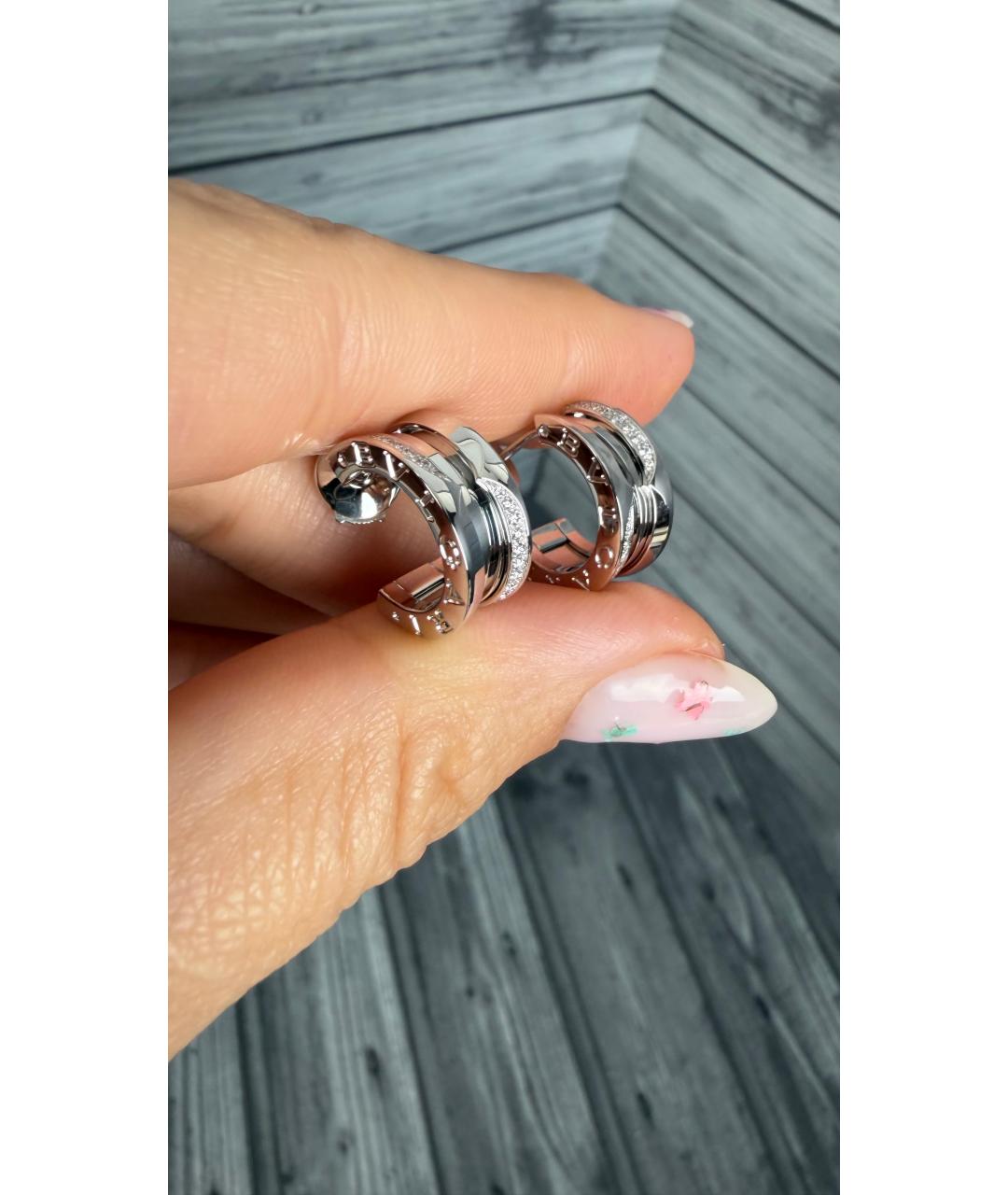 BVLGARI Серьги из белого золота, фото 3