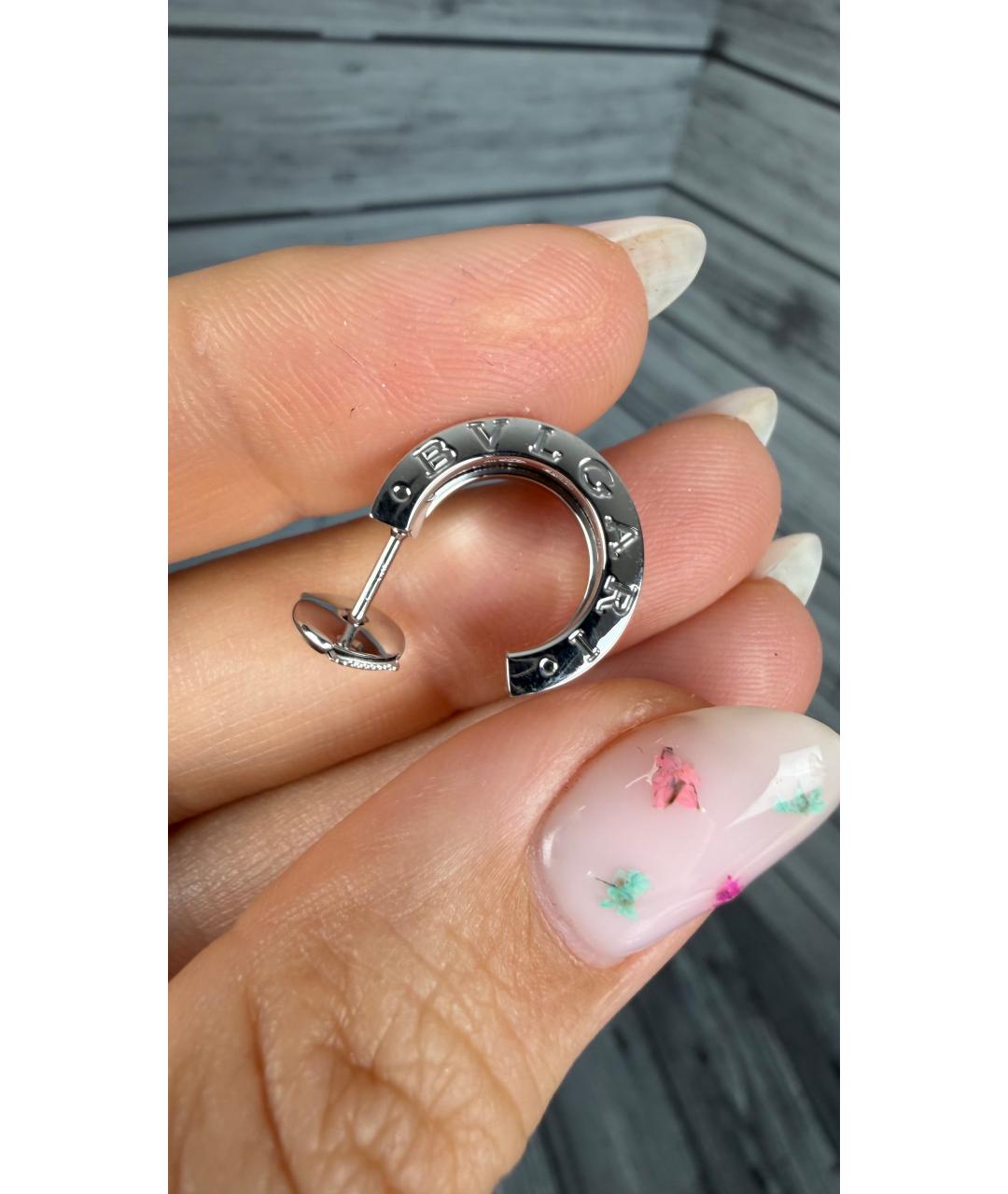 BVLGARI Серьги из белого золота, фото 4
