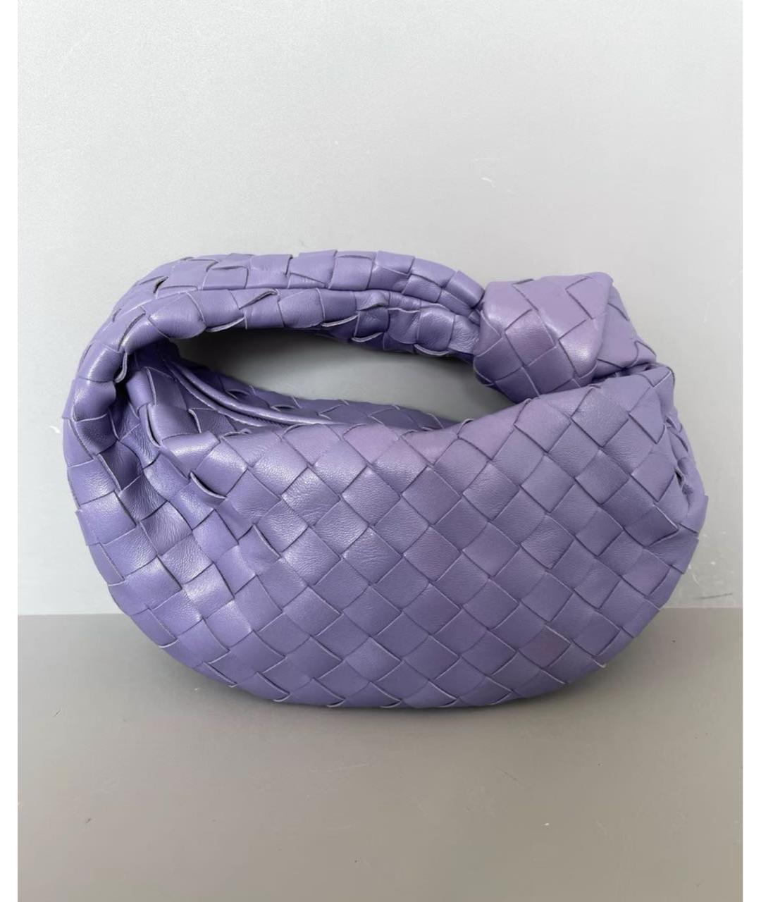 BOTTEGA VENETA Фиолетовая кожаная сумка с короткими ручками, фото 6