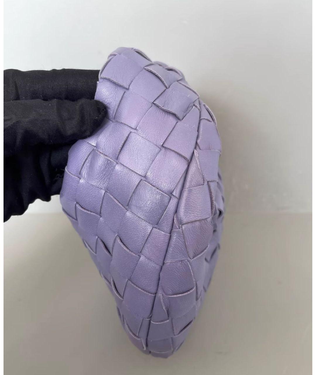 BOTTEGA VENETA Фиолетовая кожаная сумка с короткими ручками, фото 3