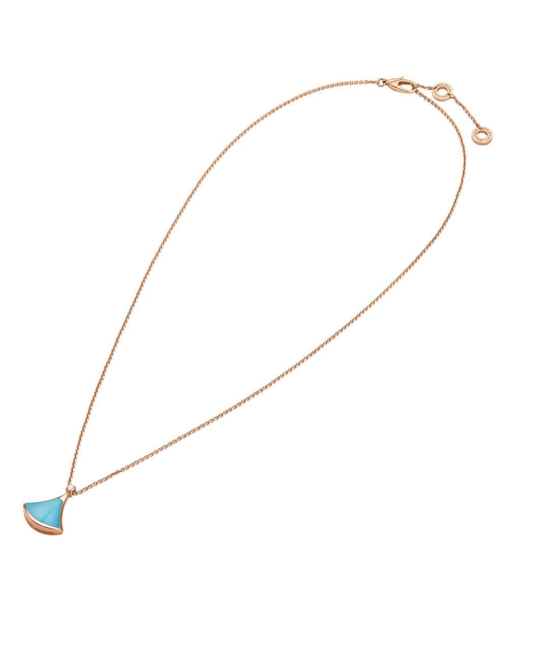 BVLGARI Голубая подвеска из розового золота, фото 6