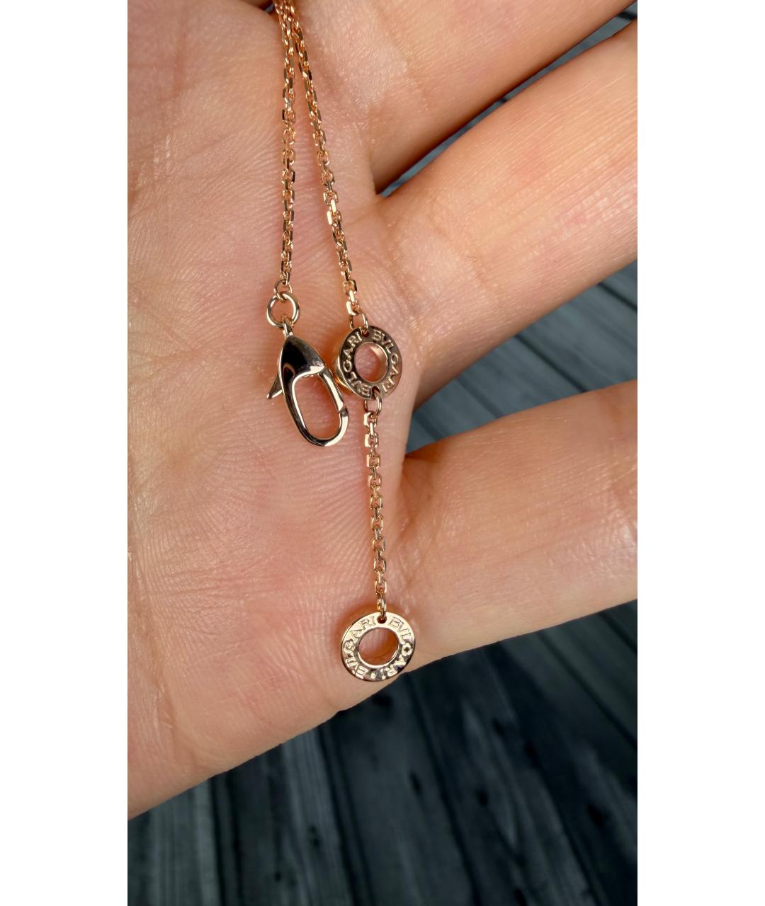 BVLGARI Голубая подвеска из розового золота, фото 5