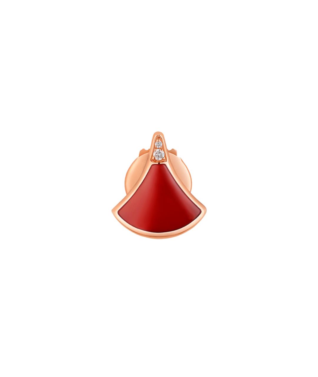 BVLGARI Красные серьги из розового золота, фото 5
