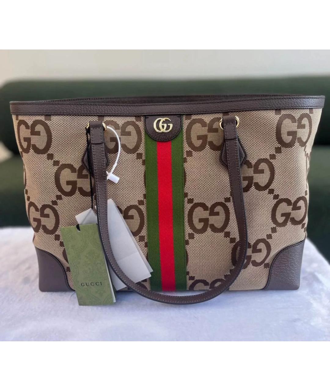 GUCCI Коричневая сумка тоут, фото 5