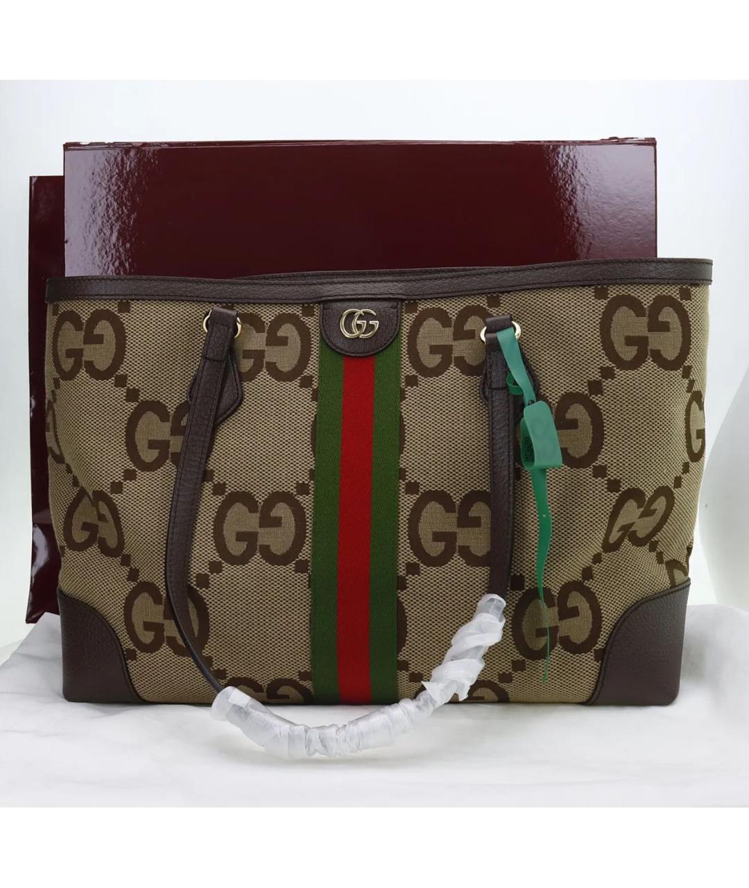 GUCCI Коричневая сумка тоут, фото 2