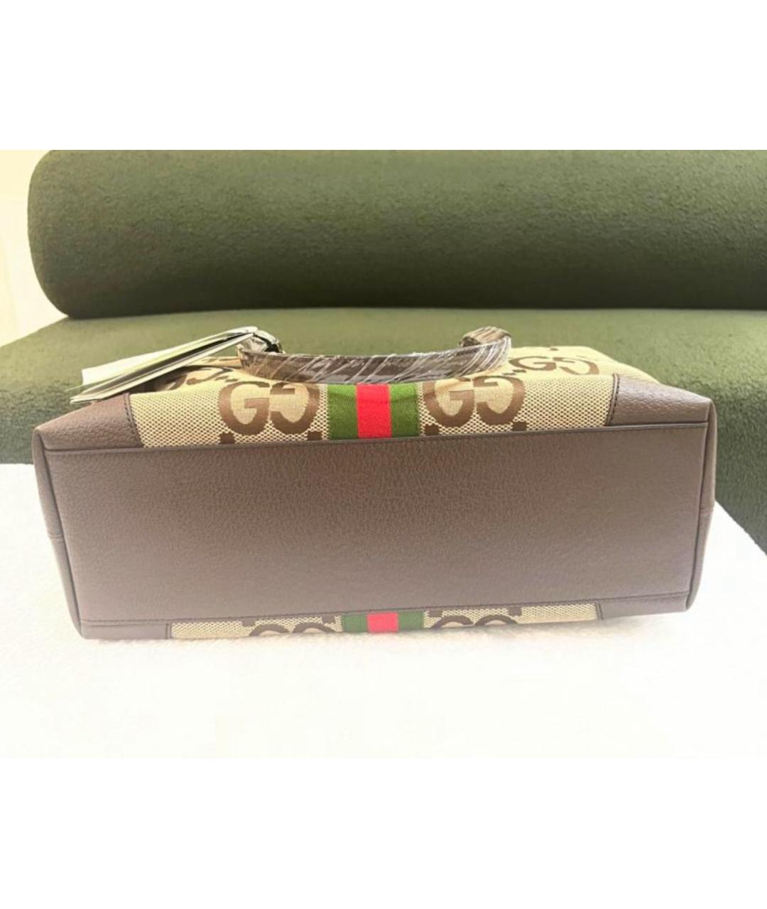GUCCI Коричневая сумка тоут, фото 4
