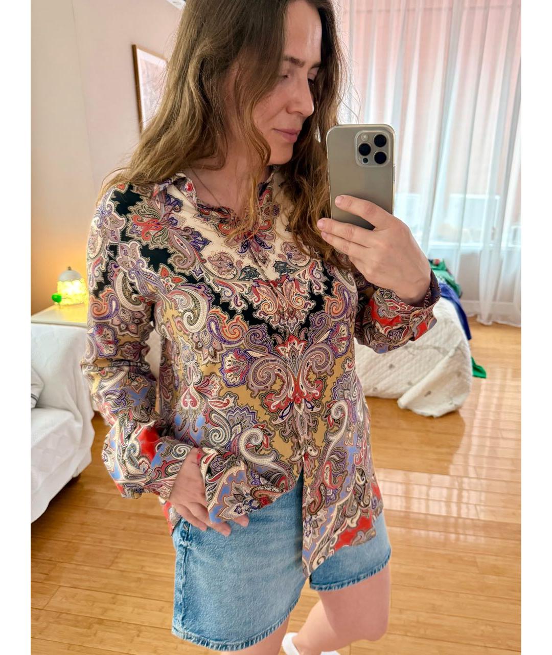 ETRO Мульти рубашка, фото 8