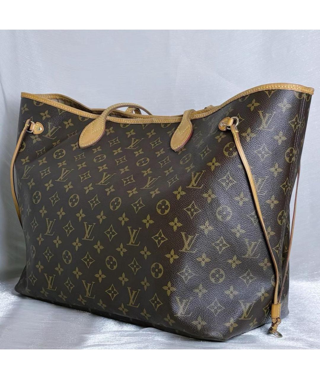 LOUIS VUITTON Коричневая сумка тоут, фото 3