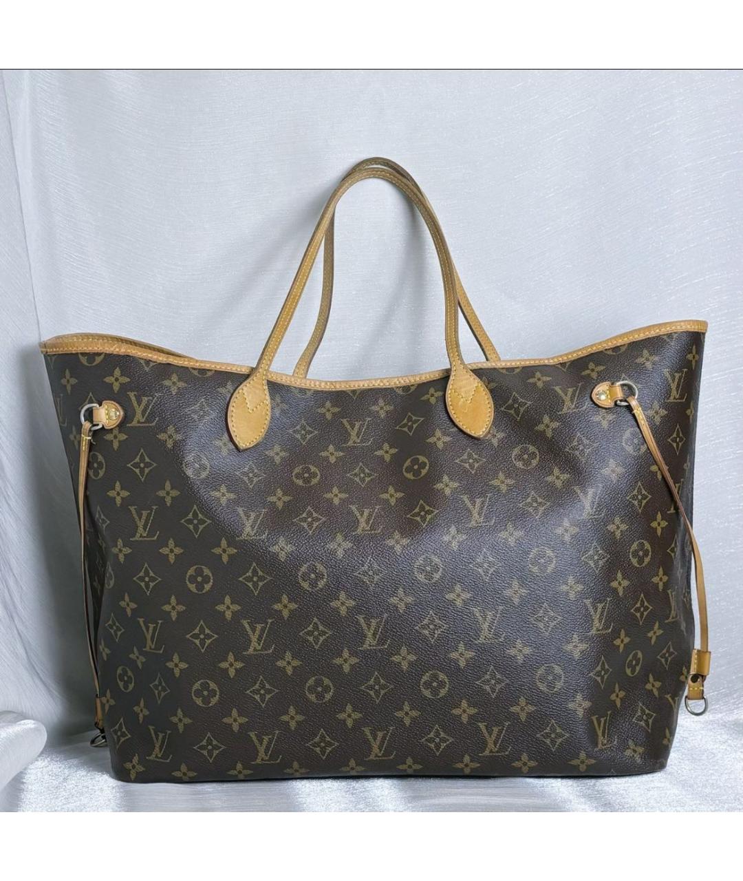 LOUIS VUITTON Коричневая сумка тоут, фото 6