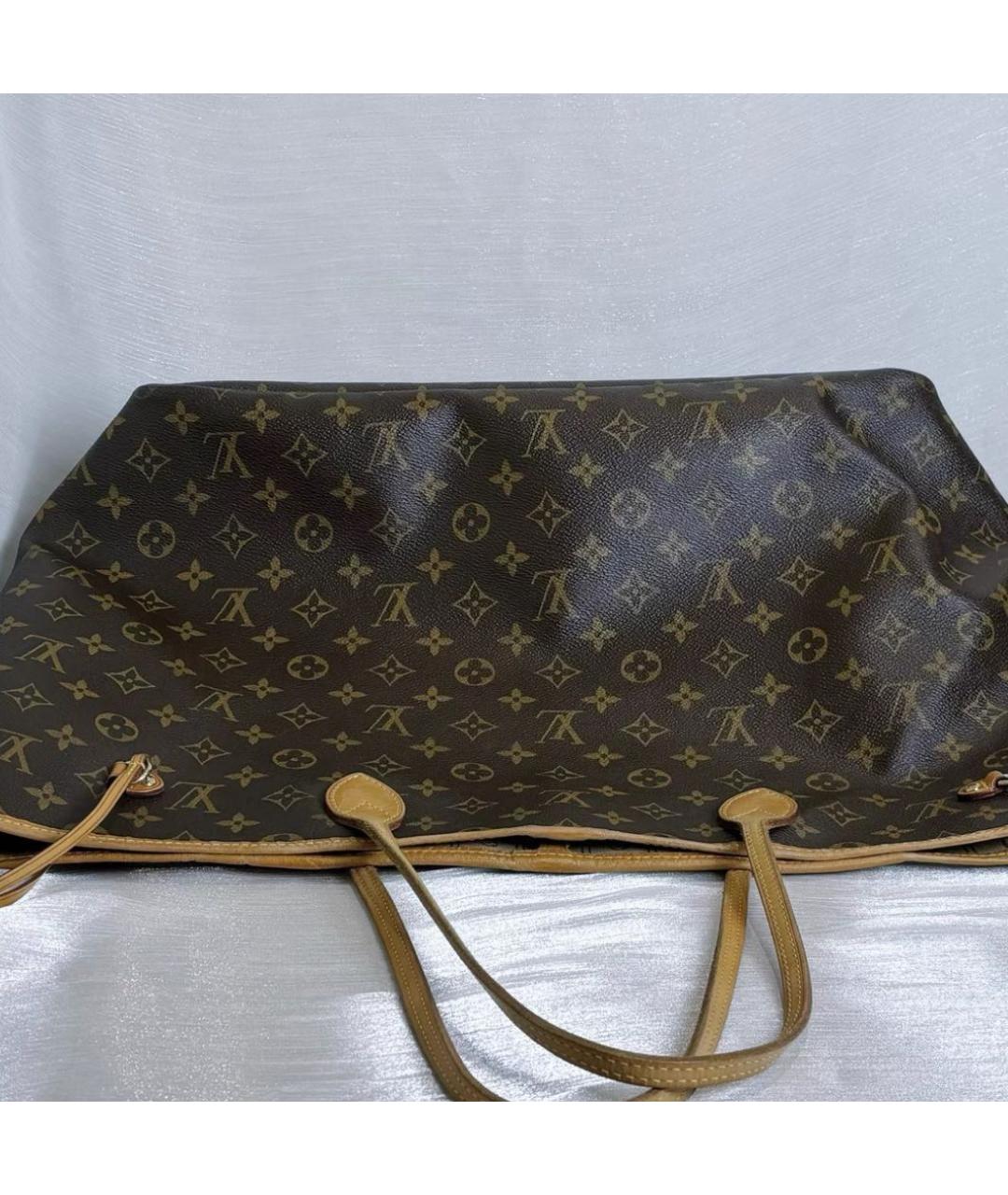 LOUIS VUITTON Коричневая сумка тоут, фото 4