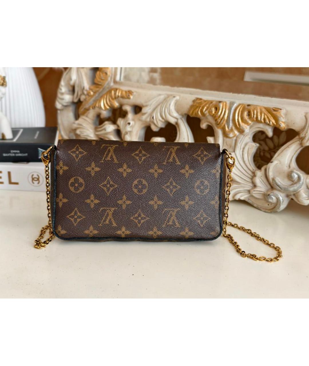 LOUIS VUITTON Коричневая сумка с короткими ручками, фото 3