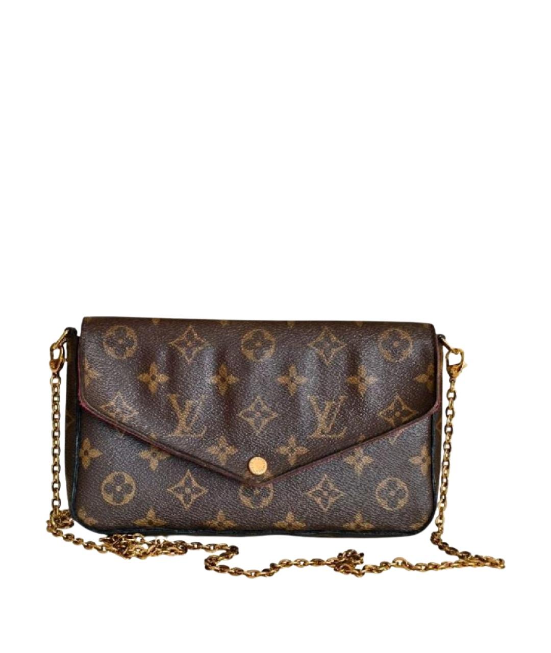 LOUIS VUITTON Коричневая сумка с короткими ручками, фото 1