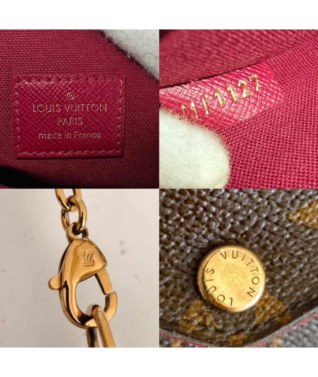 LOUIS VUITTON Коричневая сумка с короткими ручками, фото 5