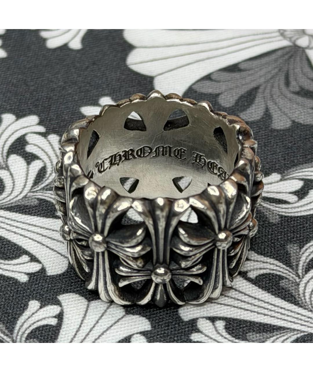 CHROME HEARTS Серебряное серебряное кольцо, фото 3
