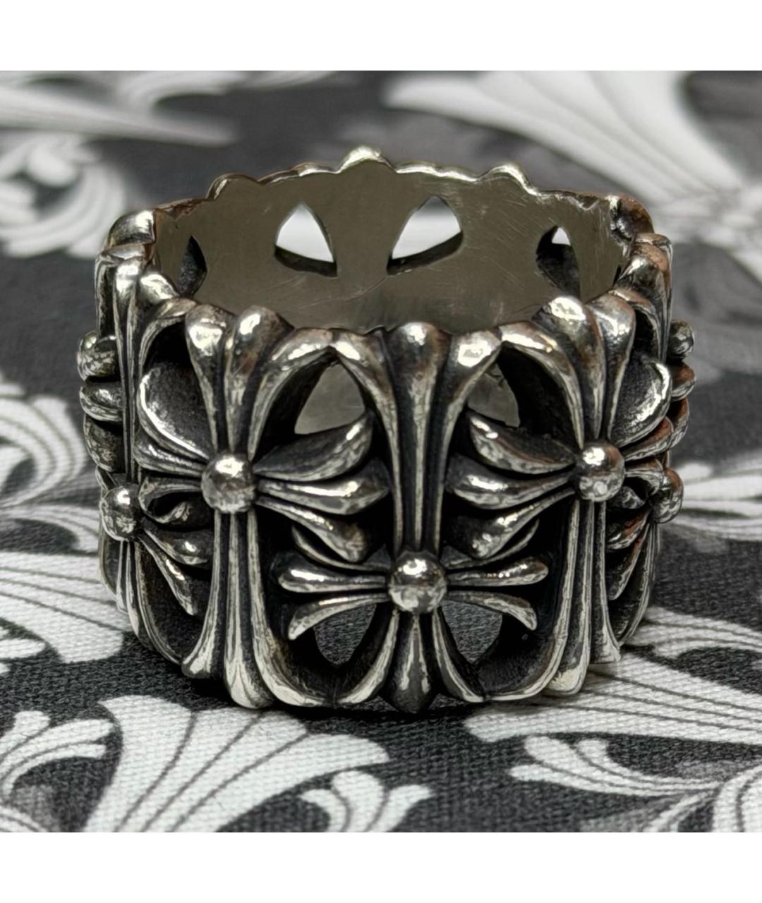 CHROME HEARTS Серебряное серебряное кольцо, фото 5