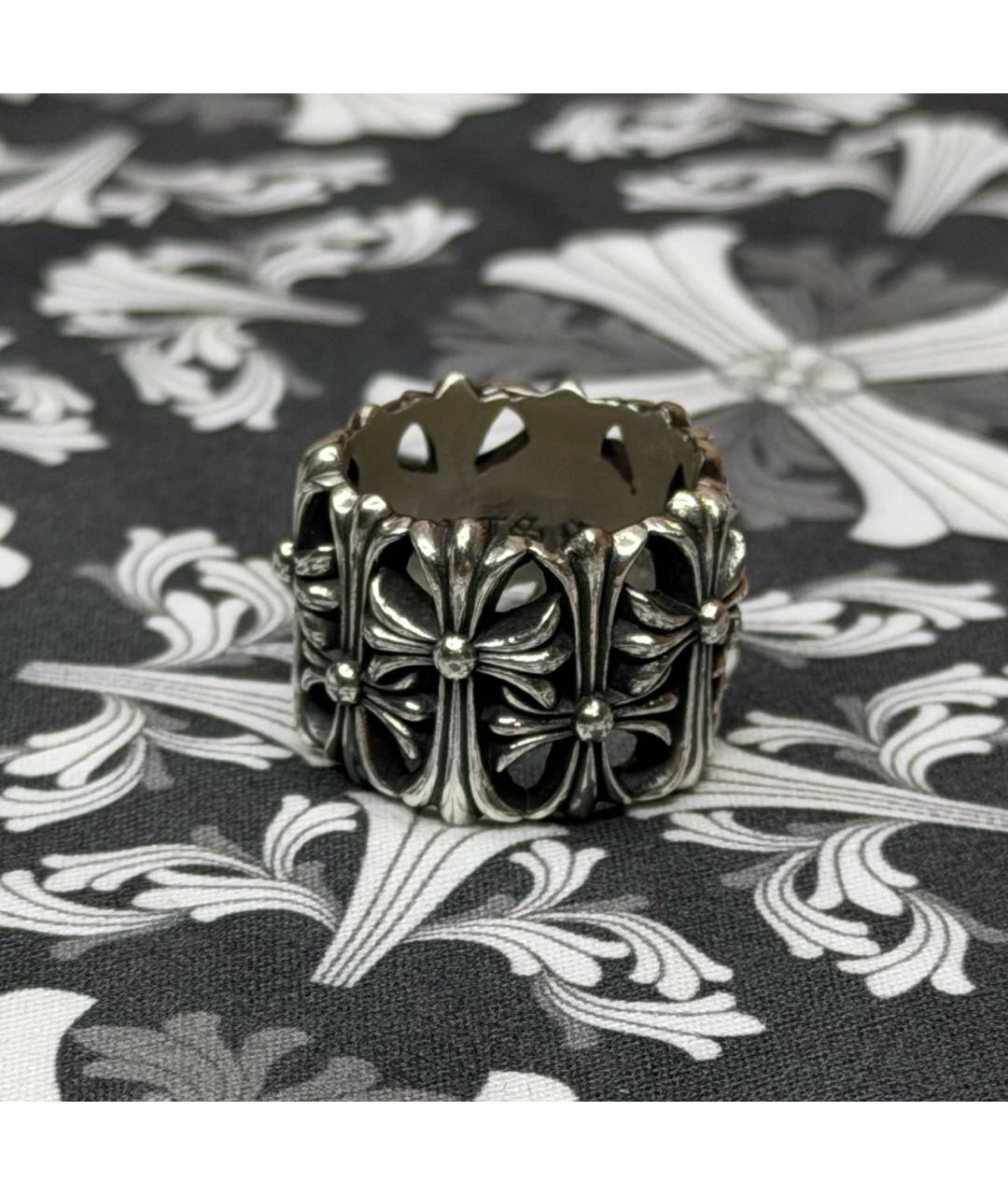 CHROME HEARTS Серебряное серебряное кольцо, фото 2