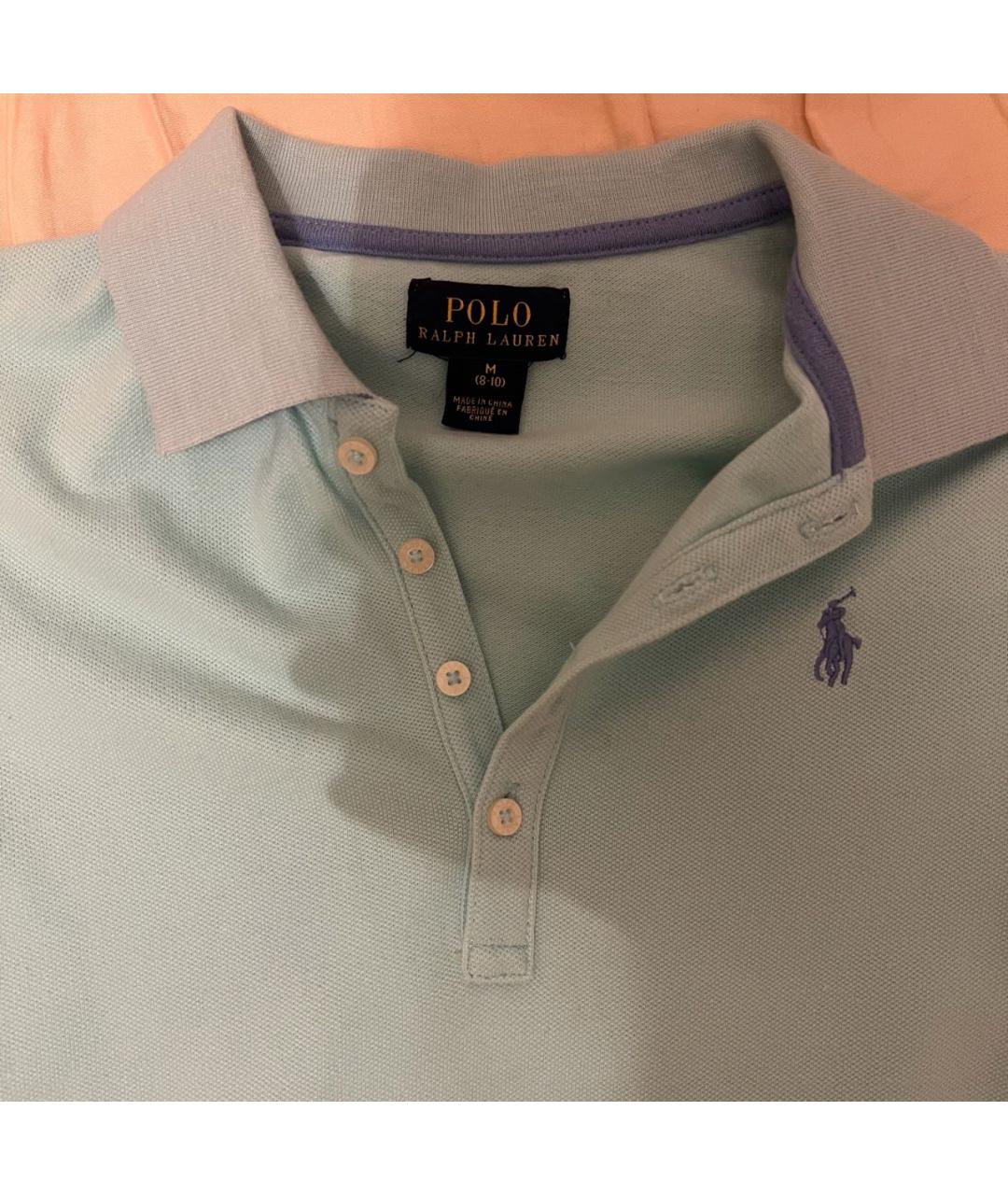 POLO RALPH LAUREN Бирюзовая хлопковая рубашка/блузка, фото 2