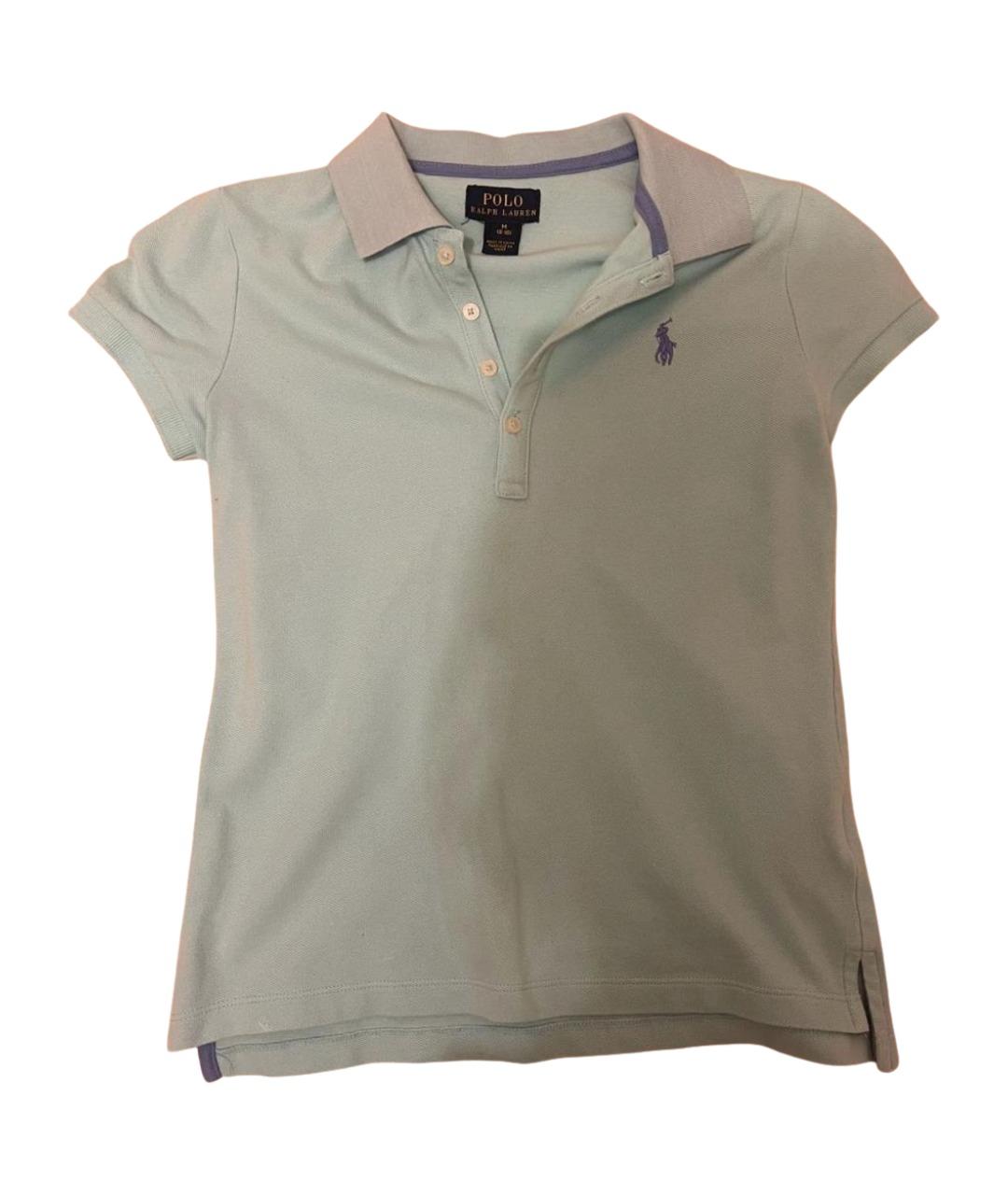 POLO RALPH LAUREN Бирюзовая хлопковая рубашка/блузка, фото 1
