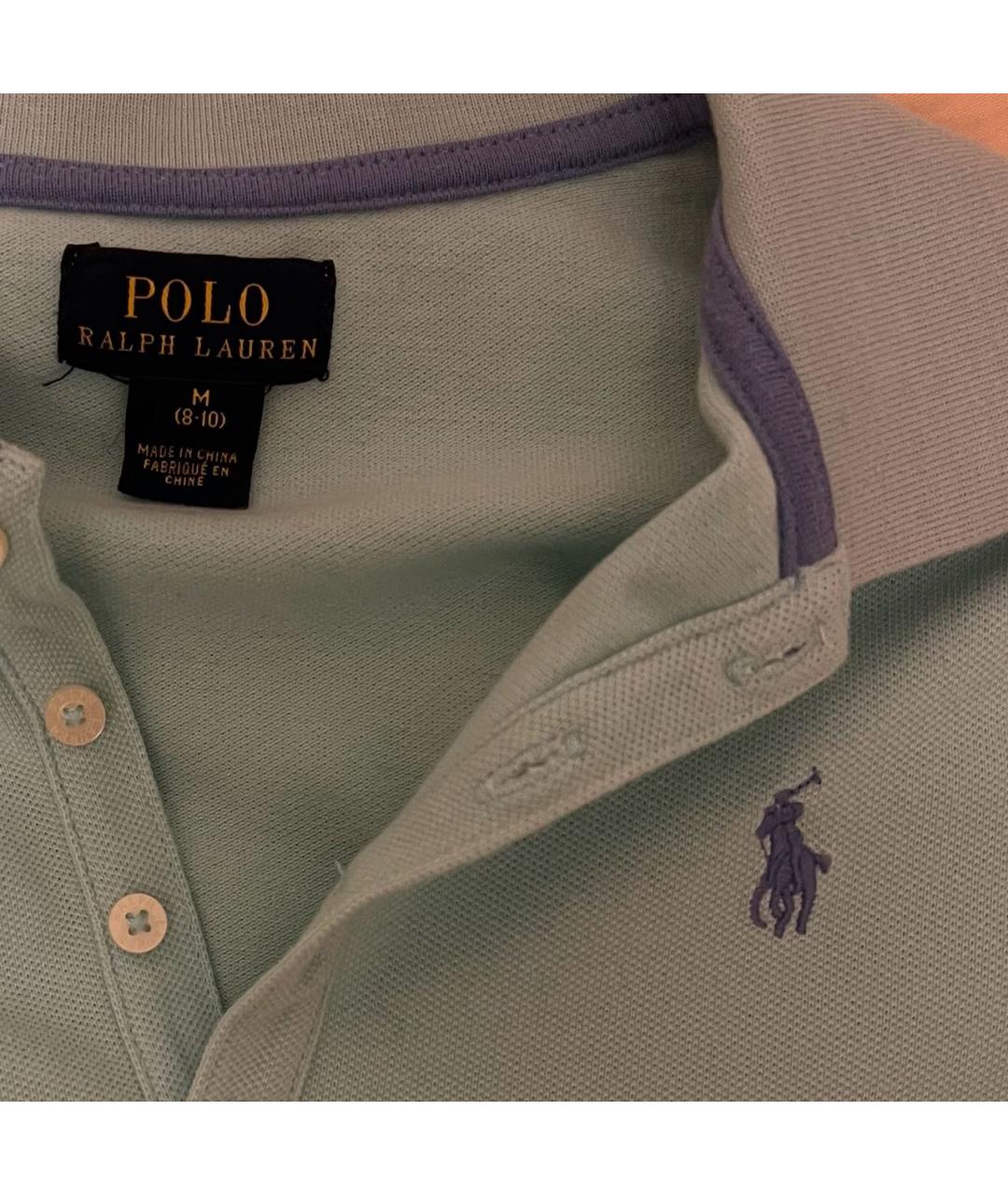 POLO RALPH LAUREN Бирюзовая хлопковая рубашка/блузка, фото 4