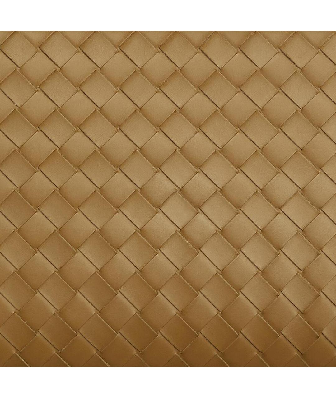 BOTTEGA VENETA Горчичная кожаная папка для документов, фото 3