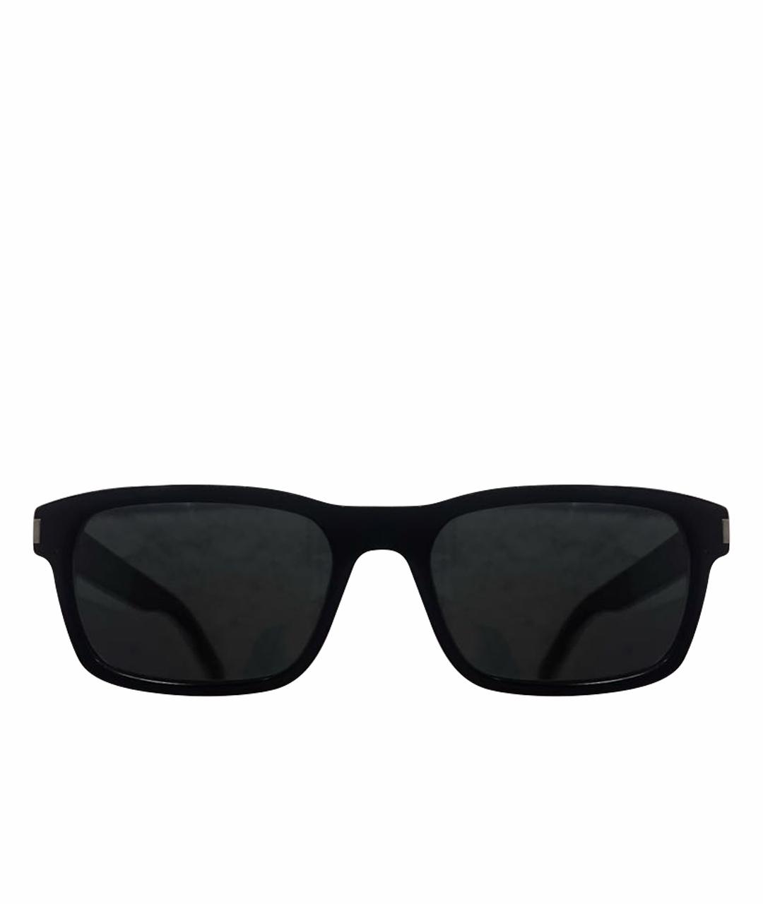 SAINT LAURENT Черные пластиковые солнцезащитные очки, фото 1