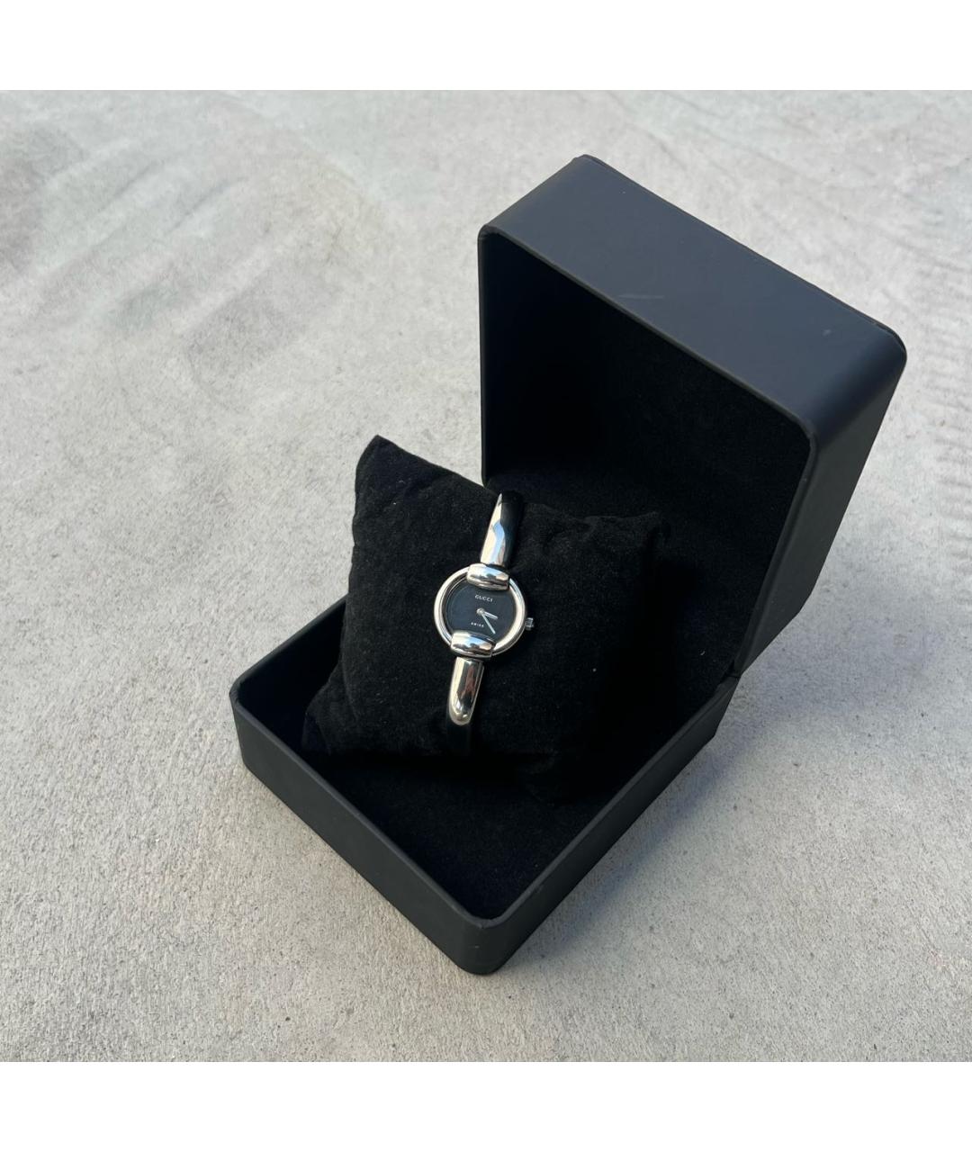 GUCCI Серебряные стальные часы, фото 3