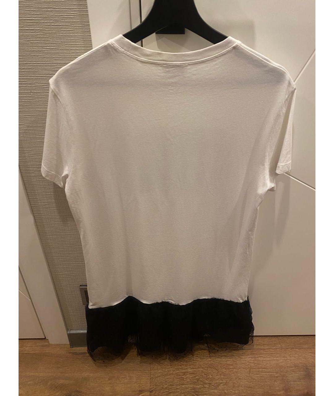 RED VALENTINO Белое хлопковое повседневное платье, фото 2