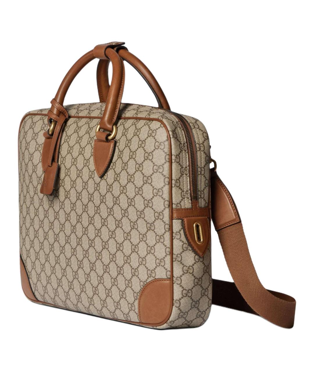 GUCCI Бежевый портфель, фото 2