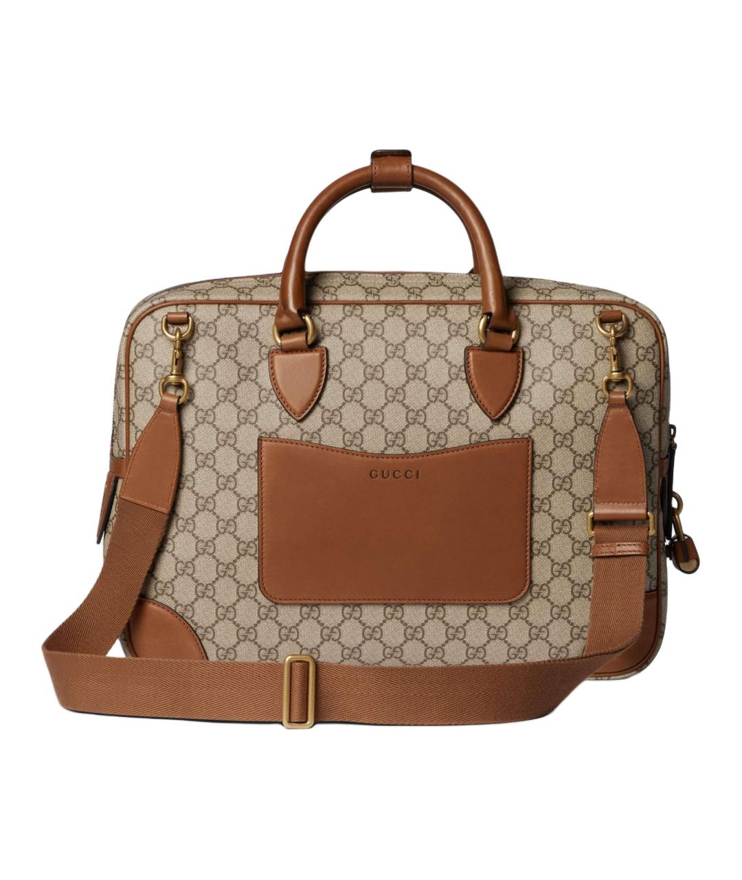 GUCCI Бежевый портфель, фото 4