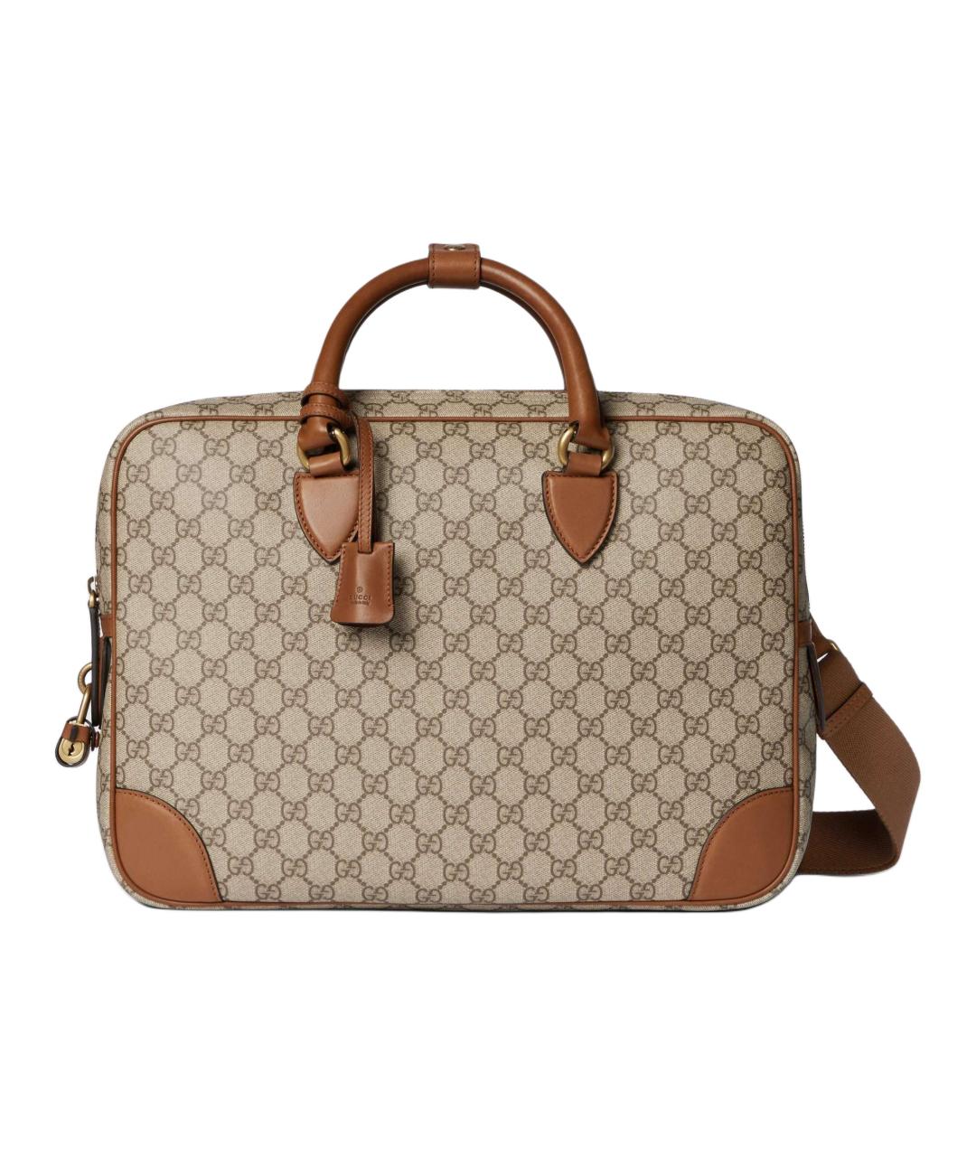 GUCCI Бежевый портфель, фото 1