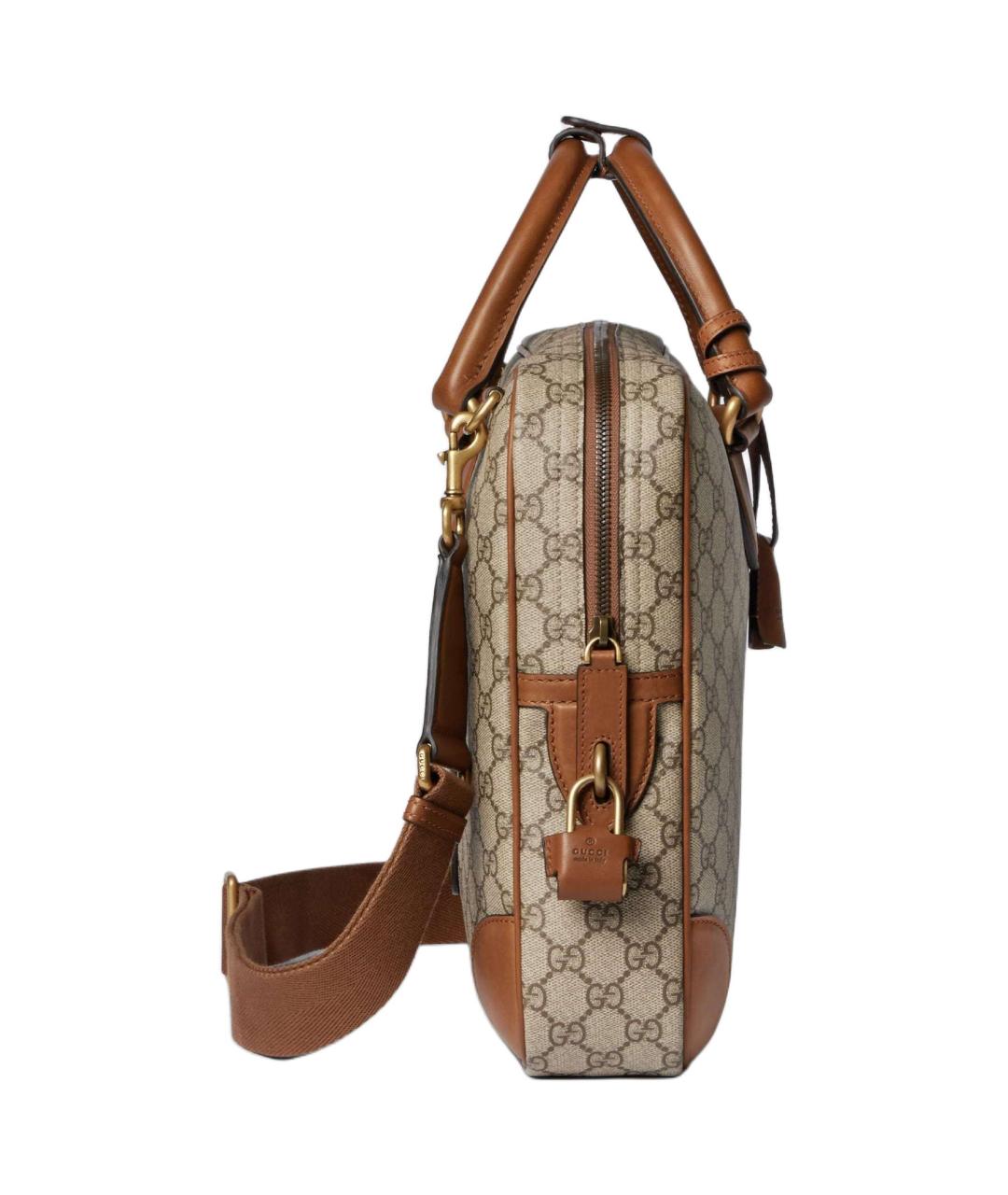 GUCCI Бежевый портфель, фото 3