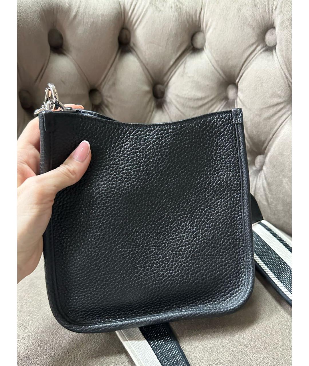 PRADA Черная кожаная сумка тоут, фото 5