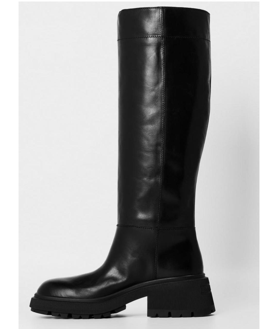 JIMMY CHOO Черные кожаные сапоги, фото 8